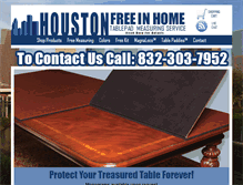 Tablet Screenshot of houstontablepads.com